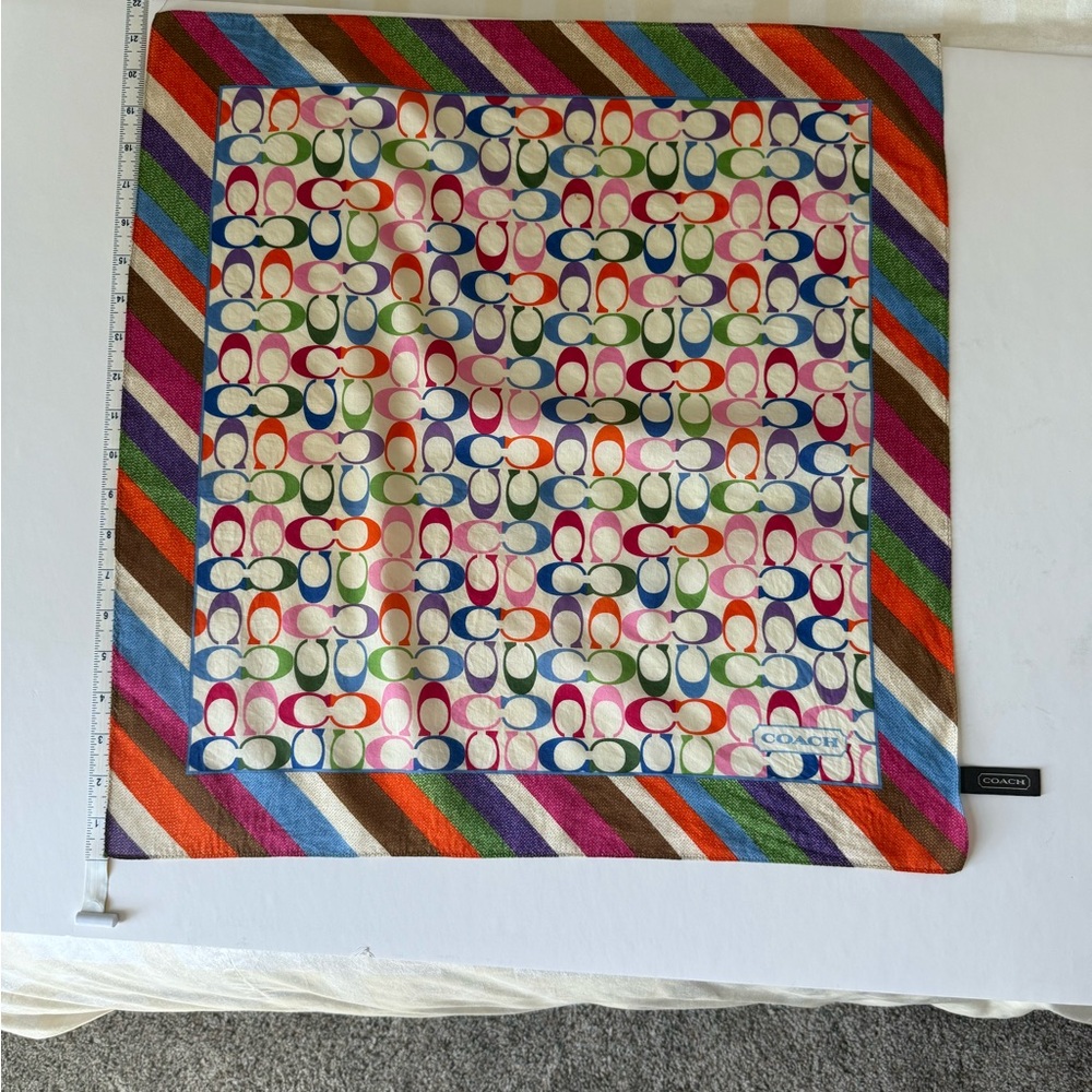 Coach Bonnie Stripe Neck/Purse Scarf